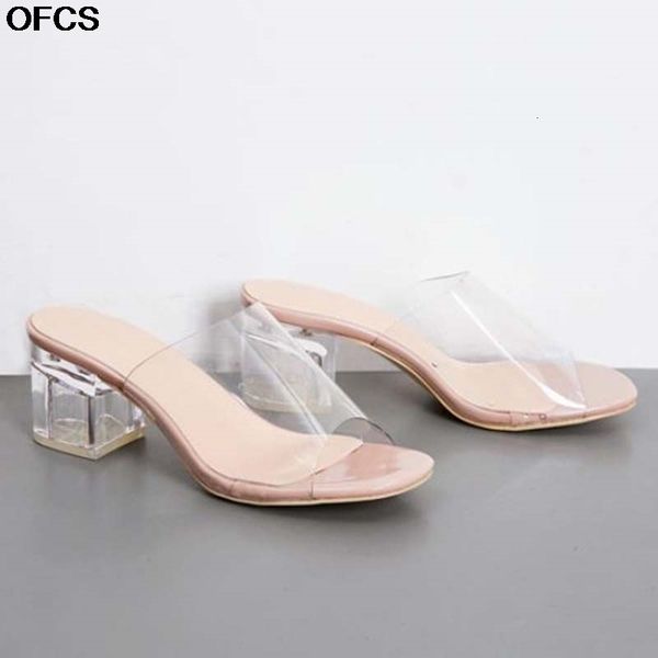 sandals women square heel shoes transparent heel slippers ladies pvc jelly crystal open toed high heels hu2i, Black
sandals women square heel shoes transparent heel slippers ladies pvc jelly crystal open toed high heels hu2i, Black