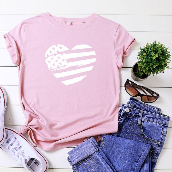 women's t-shirt casual national flag heart print for women summer short sleeve o-neck cotton tees female pullover plus size, White
women's t-shirt casual national flag heart print for women summer short sleeve o-neck cotton tees female pullover plus size, White