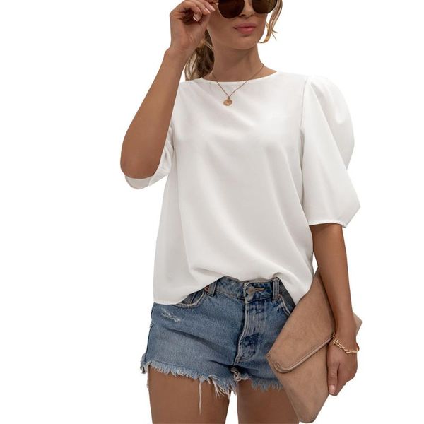women's blouses & shirts elegant women o neck puff sleeve white short blusa feminina casual pullover blouse
women's blouses & shirts elegant women o neck puff sleeve white short blusa feminina casual pullover blouse
