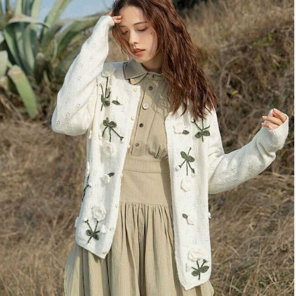 women's sweaters vintage long sleeve beige women coat o-neck floral crochet autumn winter warm knitted cardigan outwear sweater sr8o, White;black
women's sweaters vintage long sleeve beige women coat o-neck floral crochet autumn winter warm knitted cardigan outwear sweater sr8o, White;black