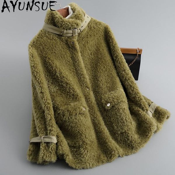 women's fur & faux ayunsue winter jacket women 2021 real coat female 100% wool womens coats korean luxury clothes femme veste a2009 kj5, Black
women's fur & faux ayunsue winter jacket women 2021 real coat female 100% wool womens coats korean luxury clothes femme veste a2009 kj5, Black