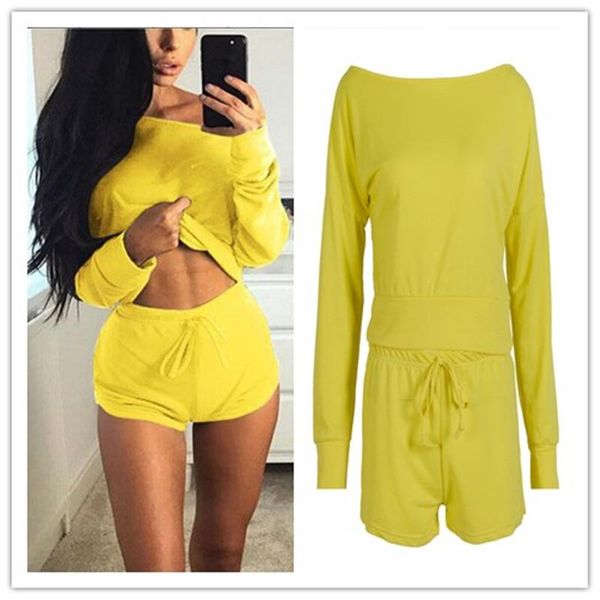 two piece dress women off shoulder 2pcs tracksuit set crop and short pants workout suit home style casual sets, White
two piece dress women off shoulder 2pcs tracksuit set crop and short pants workout suit home style casual sets, White