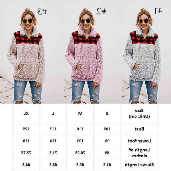 women winter fall long sleeve fleece hoodie lattice spliced sherpa pullovers sweatshirt v-neck zipper sweaters long sleeve 3 colors s-x, Black
women winter fall long sleeve fleece hoodie lattice spliced sherpa pullovers sweatshirt v-neck zipper sweaters long sleeve 3 colors s-x, Black