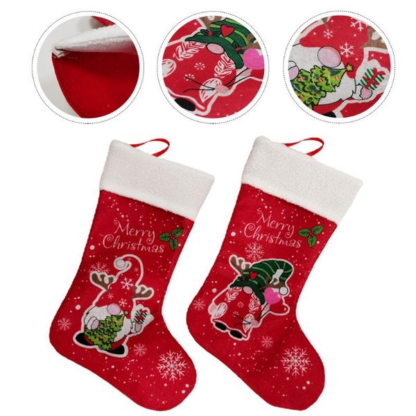 christmas decorations 2pcs adorable sock pendant gift storage pouch showcase red
christmas decorations 2pcs adorable sock pendant gift storage pouch showcase red