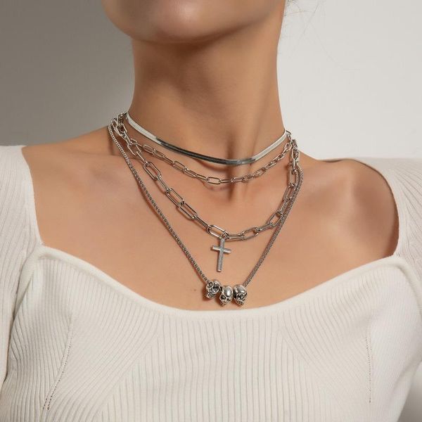 pendant necklaces europe and the united states to restore ancient ways more cascading wear exaggerated female skeleton cross, Silver
pendant necklaces europe and the united states to restore ancient ways more cascading wear exaggerated female skeleton cross, Silver