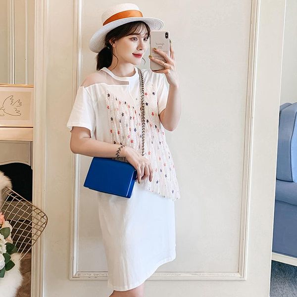 maternity dresses 45939# clothes summer short sleeves fashion loose chiffon midi dress pregnant women, White
maternity dresses 45939# clothes summer short sleeves fashion loose chiffon midi dress pregnant women, White
