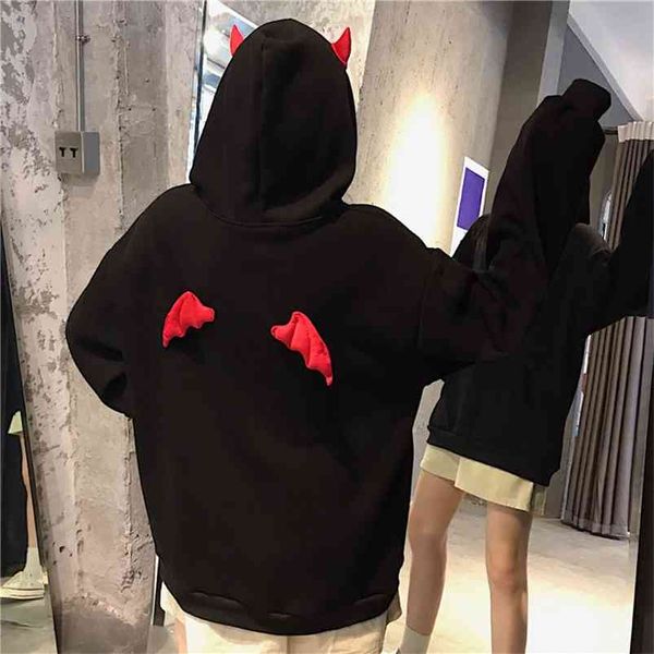 harajuku hoodies girl little devil horns gothic hooded sweatshirts women demon fly wings loose pullovers pocket streetwear 210816, Black
harajuku hoodies girl little devil horns gothic hooded sweatshirts women demon fly wings loose pullovers pocket streetwear 210816, Black