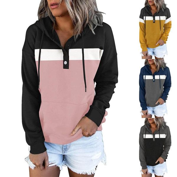 women's hoodies & sweatshirts oversize women hooded loose pullovers casual button hoodes long sleeve color block autumn winter 2021#f3, Black
women's hoodies & sweatshirts oversize women hooded loose pullovers casual button hoodes long sleeve color block autumn winter 2021#f3, Black