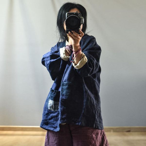 women's jackets women spring autumn patchwork linen short coat outerwear ladies vintage female oat 2021, Black;brown
women's jackets women spring autumn patchwork linen short coat outerwear ladies vintage female oat 2021, Black;brown