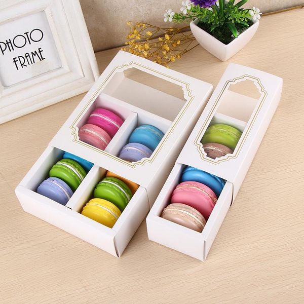 gift wrap white macaron box with transparent window dessert macarons pastry packaging boxes in 2 sizes
gift wrap white macaron box with transparent window dessert macarons pastry packaging boxes in 2 sizes