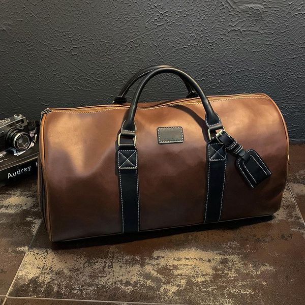 duffel bags leisure trend travel men's handbags leather large capacity short-distance business trips
duffel bags leisure trend travel men's handbags leather large capacity short-distance business trips