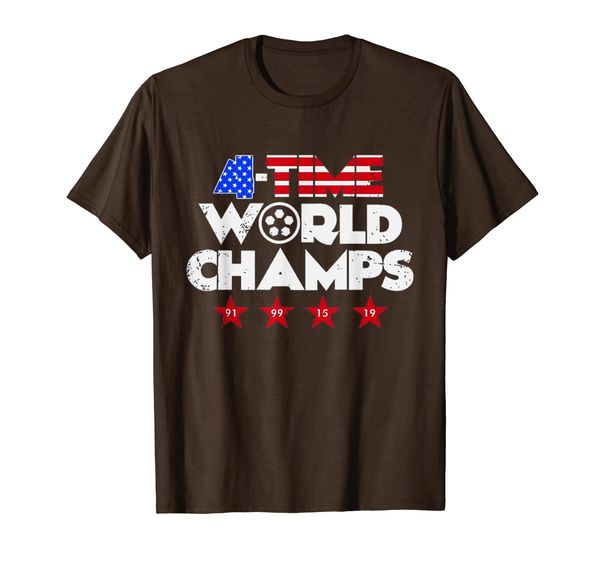 2019 uswnt 4 time world champs t-shirt, White;black