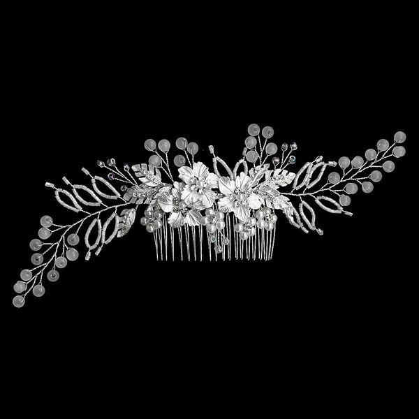 high-grade exaggerated wedding dress ornaments handmade bridal headwear pearl hair comb frosted crystal comb jch232, Golden;white
high-grade exaggerated wedding dress ornaments handmade bridal headwear pearl hair comb frosted crystal comb jch232, Golden;white