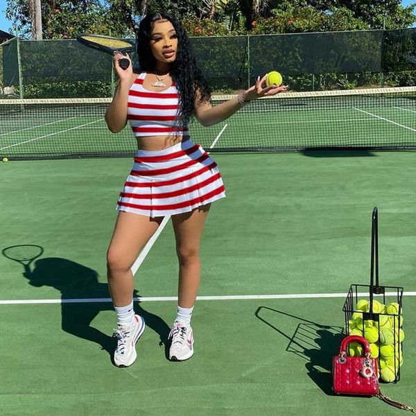 women's tracksuits spring summer 2021 two piece set women striped sleeveless tank skirt shorts 2 sets club outfits sports wholesale, Gray
women's tracksuits spring summer 2021 two piece set women striped sleeveless tank skirt shorts 2 sets club outfits sports wholesale, Gray