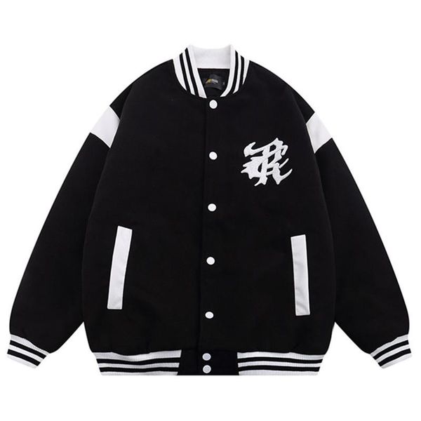 men's jackets hip hop streetwear baseball jacket letter embroidery varsity men harajuku oversized fashion vintage bomber korean college, Black;brown
men's jackets hip hop streetwear baseball jacket letter embroidery varsity men harajuku oversized fashion vintage bomber korean college, Black;brown