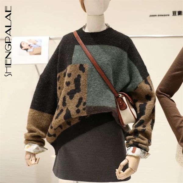 shengpalae autumn long sleeve jumper knitted loose fashion pullover femme leopard hit color sweater za5272 210922, White;black
shengpalae autumn long sleeve jumper knitted loose fashion pullover femme leopard hit color sweater za5272 210922, White;black