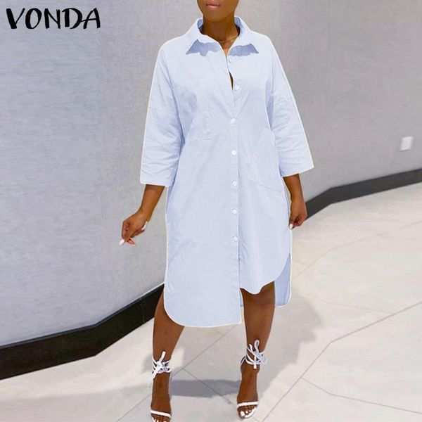 casual dresses women summer shirt dress 2021 vonda asymmetrical midi party beach bohemian sundress lapel neck vestidos, Black;gray
casual dresses women summer shirt dress 2021 vonda asymmetrical midi party beach bohemian sundress lapel neck vestidos, Black;gray