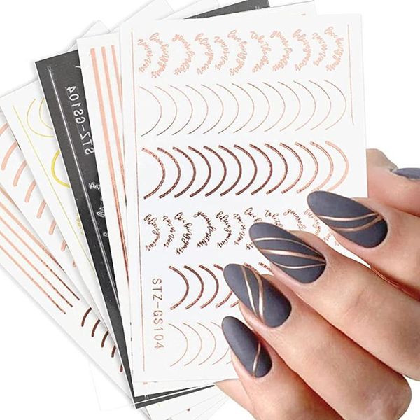 nail art kits 1pc stickers self-adhesive 3d gold silver rose sticker line striping tape diy manicure decoration
nail art kits 1pc stickers self-adhesive 3d gold silver rose sticker line striping tape diy manicure decoration