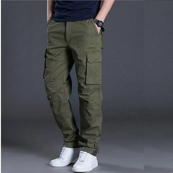 men's pants spring autumn mens cargo casual pant baggy regular cotton trousers male combat military tactical multi pockets, Black
men's pants spring autumn mens cargo casual pant baggy regular cotton trousers male combat military tactical multi pockets, Black