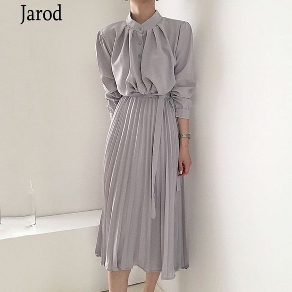 autumn elegant stand collar long dress women vintage chiffon long sleeve party dress casual vestidos woman clothing 210518, Black;gray
autumn elegant stand collar long dress women vintage chiffon long sleeve party dress casual vestidos woman clothing 210518, Black;gray