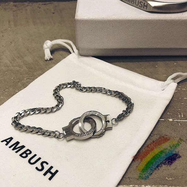 accessories titanium steel handcuffs ambush bracelets men women 1:1 quality silver chain with original gift box cloth bag accessories, Golden;silver
accessories titanium steel handcuffs ambush bracelets men women 1:1 quality silver chain with original gift box cloth bag accessories, Golden;silver