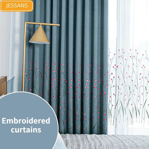 curtain & drapes nordic light luxury embroidered blackout curtains for living room bedroom balcony customized finished window screens
curtain & drapes nordic light luxury embroidered blackout curtains for living room bedroom balcony customized finished window screens