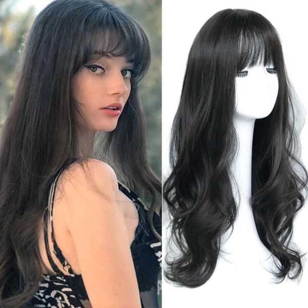synthetic wigs houyan black brown long wavy curly hair wig female heat resistant blond lolita
synthetic wigs houyan black brown long wavy curly hair wig female heat resistant blond lolita