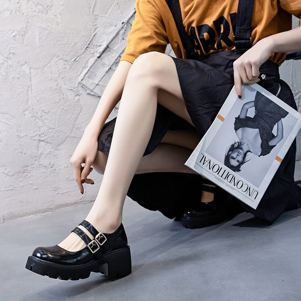 luxury dress shoes thick soled british leather women's 2021 female student korean fashion muffin single sho leisure high heels, Black
luxury dress shoes thick soled british leather women's 2021 female student korean fashion muffin single sho leisure high heels, Black