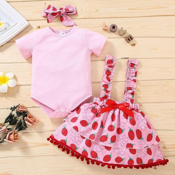 summer european and american girls baby pink coated dress + sweetheart strawberry strap a word skirt suit children's wear clothing sets, White
summer european and american girls baby pink coated dress + sweetheart strawberry strap a word skirt suit children's wear clothing sets, White