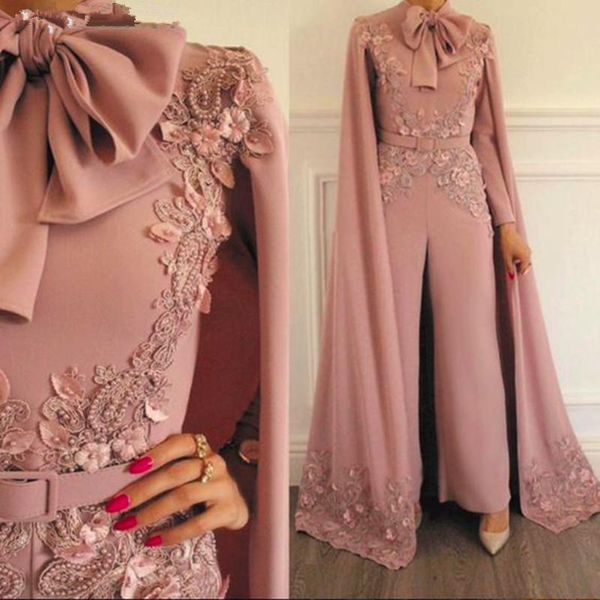 pink jumpsuit evening dresses with wrap plus size long sleeves prom gowns appliqued beads elegant dubai arabic party robe de mariée, Black;red
pink jumpsuit evening dresses with wrap plus size long sleeves prom gowns appliqued beads elegant dubai arabic party robe de mariée, Black;red