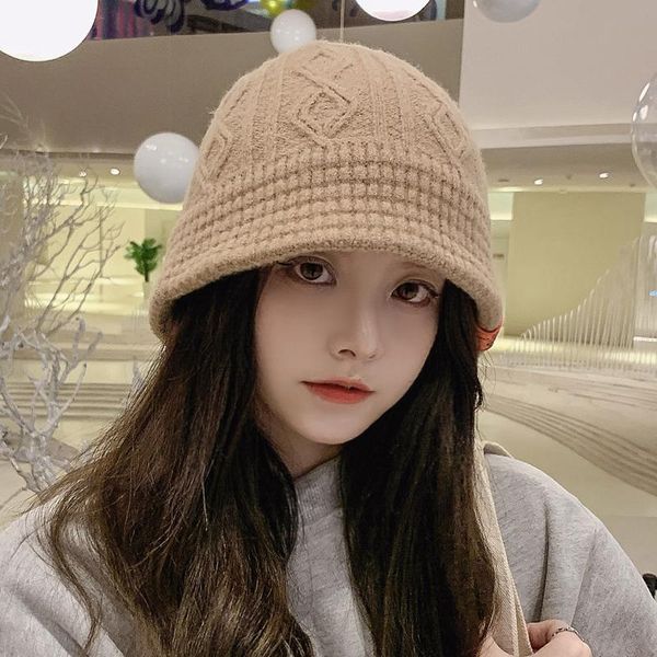 wide brim hats fisherman hat women autumn and winter style small sweet knit bucket cap korean version of age-reducing woolen basin, Blue;gray
wide brim hats fisherman hat women autumn and winter style small sweet knit bucket cap korean version of age-reducing woolen basin, Blue;gray