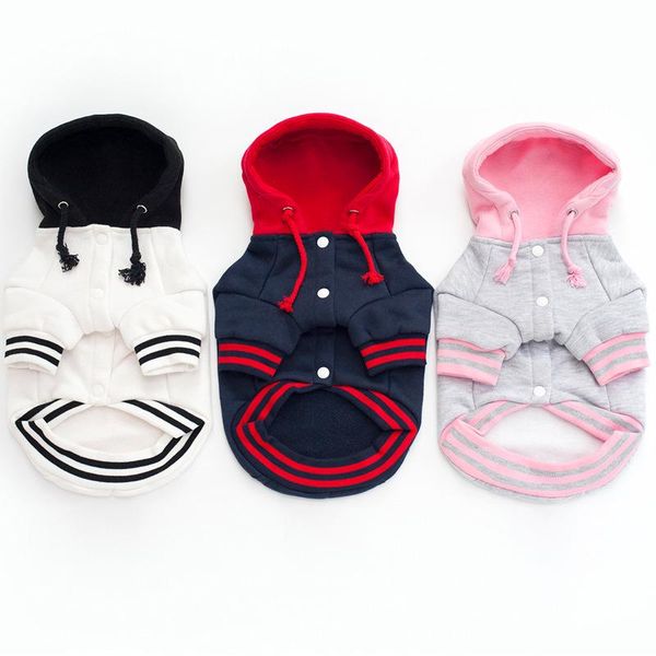 dog apparel sweater cotton plus velvet pet color matching hooded sportswear teddy bear clothes
dog apparel sweater cotton plus velvet pet color matching hooded sportswear teddy bear clothes