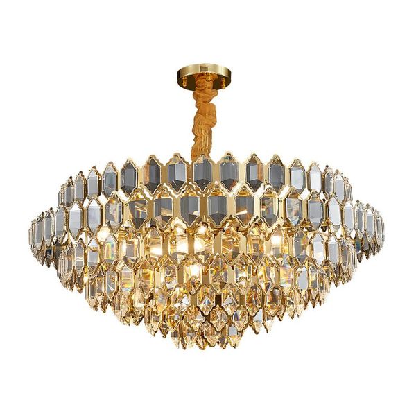 chandeliers modern style used in living room bedroom dining lamp stainless steel golden luster suspended crystal chandelier
chandeliers modern style used in living room bedroom dining lamp stainless steel golden luster suspended crystal chandelier