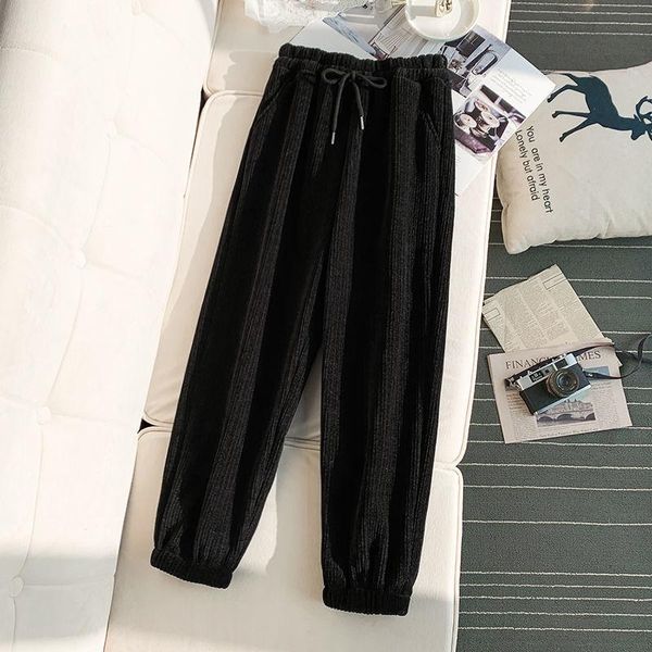 women's pants & capris women autumn winter casual thick solid ladies corduroy warm sports loose high waist long harem trousers g275, Black;white
women's pants & capris women autumn winter casual thick solid ladies corduroy warm sports loose high waist long harem trousers g275, Black;white