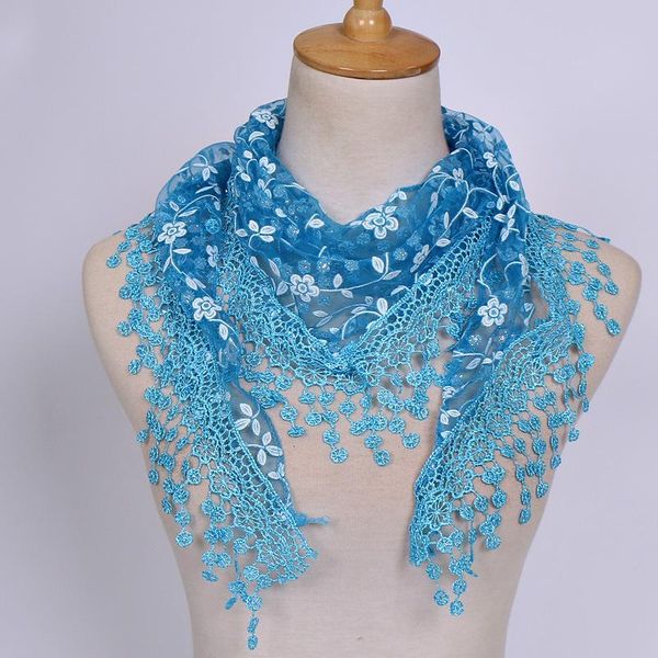 fashion floral lace triangle scarf for women neck cover hollow solid color scarves with fringe ladies bandana 150*40cm 19color, Blue;gray
fashion floral lace triangle scarf for women neck cover hollow solid color scarves with fringe ladies bandana 150*40cm 19color, Blue;gray