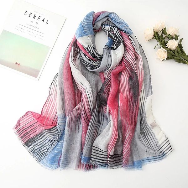 printed striped hijabs plaid polyester scarf female geometric scarves muslim head wraps long shawls 6 colors, Blue;gray
printed striped hijabs plaid polyester scarf female geometric scarves muslim head wraps long shawls 6 colors, Blue;gray