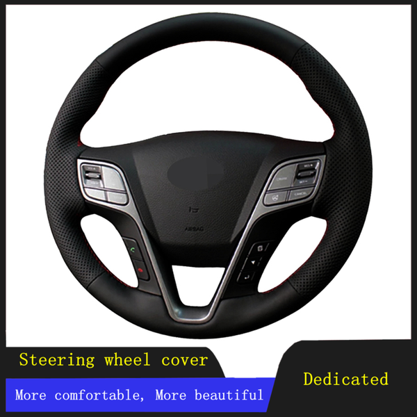 steering wheel covers diy car accessories cover black hand-stitched non-slip artificial leather for santa fe 2013 grand ix45
steering wheel covers diy car accessories cover black hand-stitched non-slip artificial leather for santa fe 2013 grand ix45