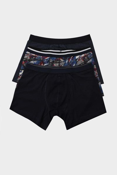 underpants trendyol male printed regular 3'lü package boxer tmnaw21bx0007, Black;white
underpants trendyol male printed regular 3'lü package boxer tmnaw21bx0007, Black;white