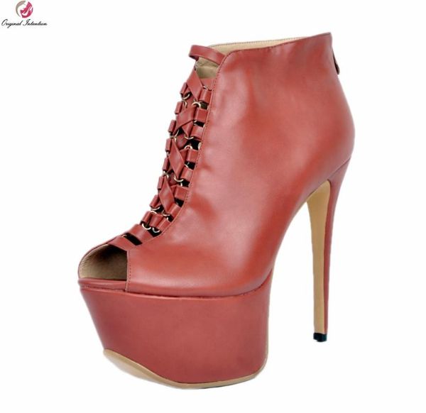 original intention gorgeous women sandals platform open toe thin high heels nice wine red shoes woman plus us size 4-15, Black
original intention gorgeous women sandals platform open toe thin high heels nice wine red shoes woman plus us size 4-15, Black