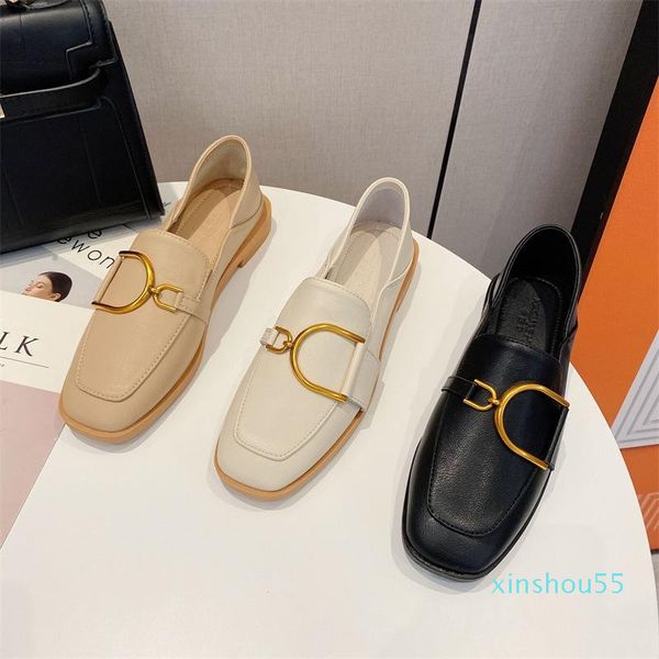 designer dress shoes 2021 soft leather style loafers women metal decoration mary jane square toe autumn single for ladies, Black
designer dress shoes 2021 soft leather style loafers women metal decoration mary jane square toe autumn single for ladies, Black