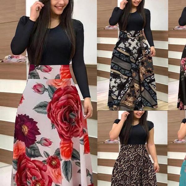 womens dresses lossky casual autumn dress flower print stitching elegant long bodycon vintage maxi female plus size, Black;gray
womens dresses lossky casual autumn dress flower print stitching elegant long bodycon vintage maxi female plus size, Black;gray