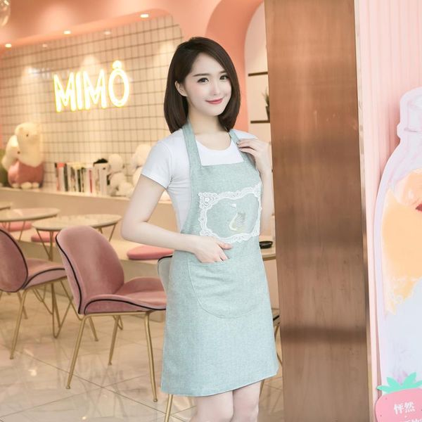 apron korean fashion cotton and linen cute female kitchen ladies work clothes for cooking waist aprons
apron korean fashion cotton and linen cute female kitchen ladies work clothes for cooking waist aprons