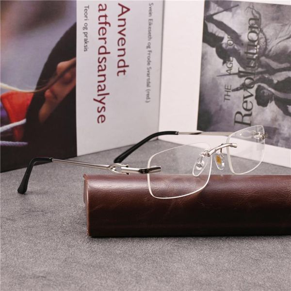 fashion sunglasses frames vazrobe rimless eyeglasses male women brand plain glasses men gold silver alloy spectacles for prescription optica, Black
fashion sunglasses frames vazrobe rimless eyeglasses male women brand plain glasses men gold silver alloy spectacles for prescription optica, Black