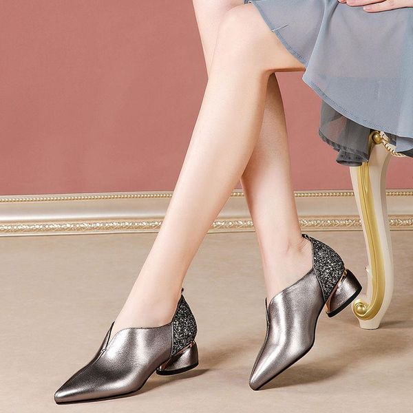 spring fall women's shoes pointed toe women mid heels office lady casual work comfortable slip on female black dress
spring fall women's shoes pointed toe women mid heels office lady casual work comfortable slip on female black dress