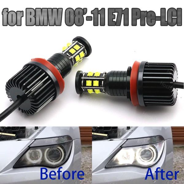 car headlights 240w led angel eye bulbs 6000k diamond white 4000lm for 2008-2011 x series e71 x6 x6m (pre-lci)
car headlights 240w led angel eye bulbs 6000k diamond white 4000lm for 2008-2011 x series e71 x6 x6m (pre-lci)