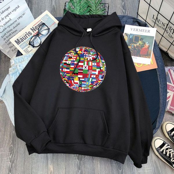 women's hoodies & sweatshirts flaming red globe print thick fashion streetwear casual hooded creativity loose woman hoody, Black
women's hoodies & sweatshirts flaming red globe print thick fashion streetwear casual hooded creativity loose woman hoody, Black