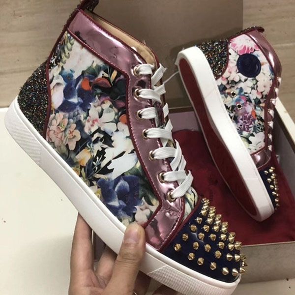 2021 designer fashion red bottoms shoes studded spikes flat sneakers for men women glitter party lovers genuine leather casual rivet sneaker, Red;white
2021 designer fashion red bottoms shoes studded spikes flat sneakers for men women glitter party lovers genuine leather casual rivet sneaker, Red;white