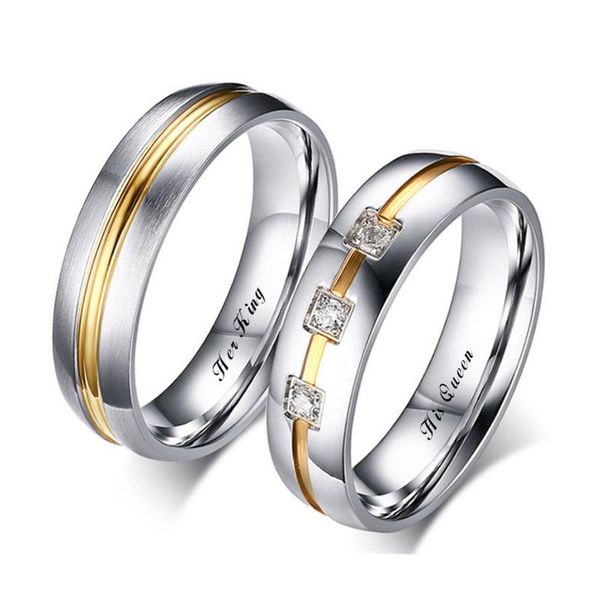 wedding rings 2021 6mm stainless steel couple her king his queen letter zircon circle jewelry anniversary gift, Slivery;golden
wedding rings 2021 6mm stainless steel couple her king his queen letter zircon circle jewelry anniversary gift, Slivery;golden