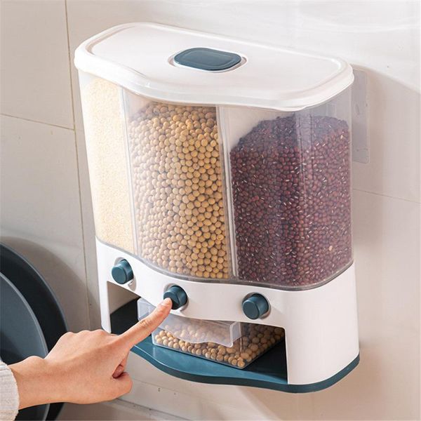storage bottles & jars 13l wall mounted separate rice bucket cereal dispenser moisture proof plastic automatic racks sealed metering food bo
storage bottles & jars 13l wall mounted separate rice bucket cereal dispenser moisture proof plastic automatic racks sealed metering food bo