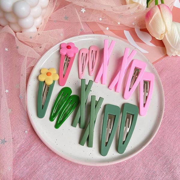 green pink color cartoon flower snap hair clips for baby children bb lovely barrette hairpins geometric styling accessories, Slivery;white
green pink color cartoon flower snap hair clips for baby children bb lovely barrette hairpins geometric styling accessories, Slivery;white